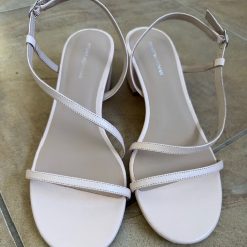 Stuart Weitzman Aliza Block Heel Sandal Sz 10.5